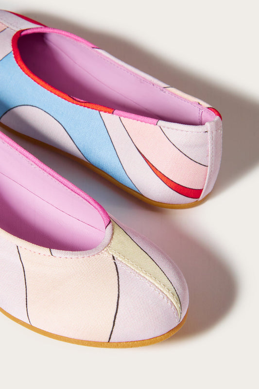 Marmo-Print Ballet Pumps View 2 - Pucci