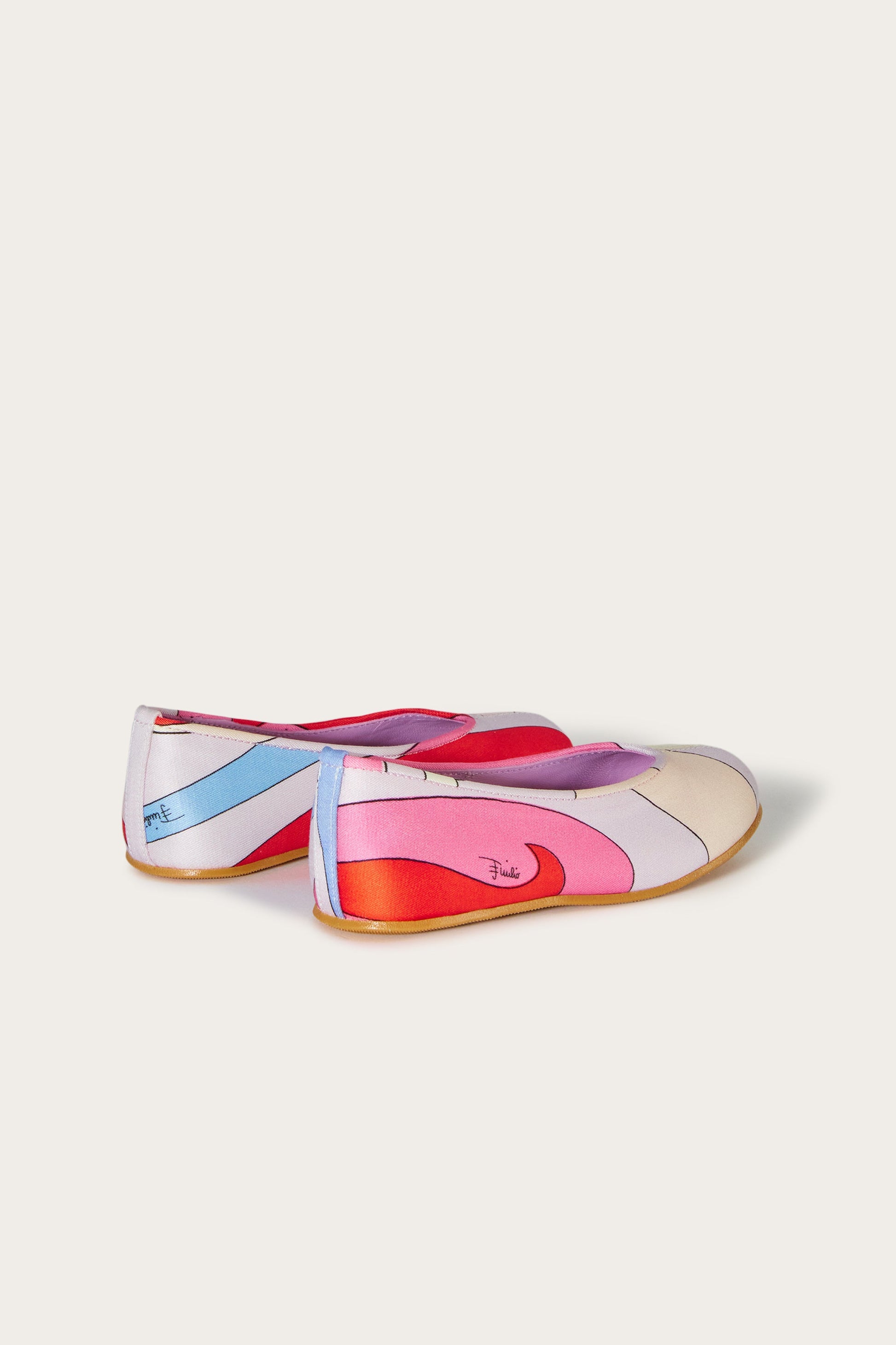 Marmo-Print Ballet Pumps View 3 - Pucci