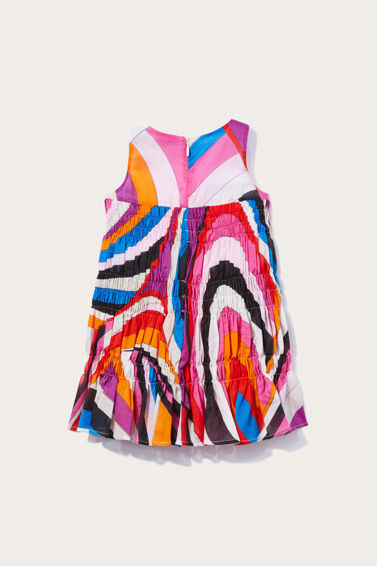 Iride-Print Smocked Dress View 2 - Pucci
