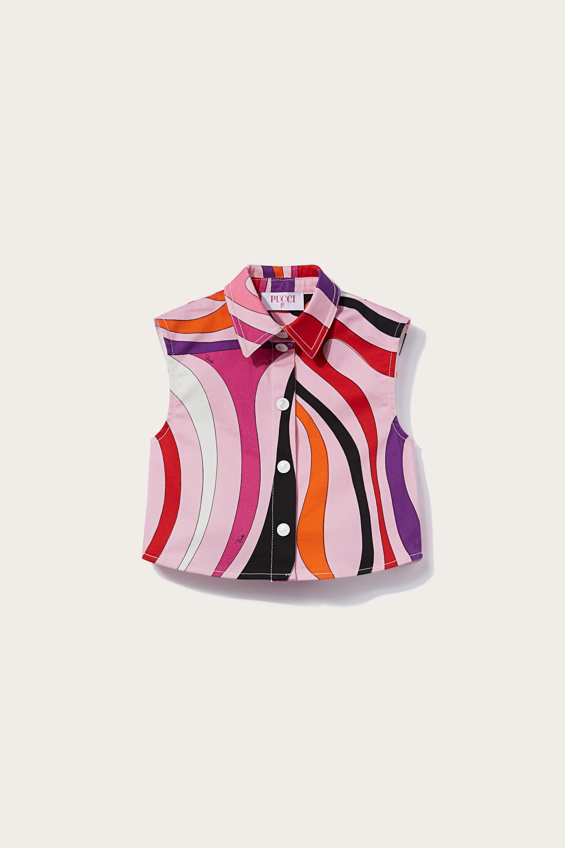 Marmo-Print Sleeveless Shirt View 1 - Pucci