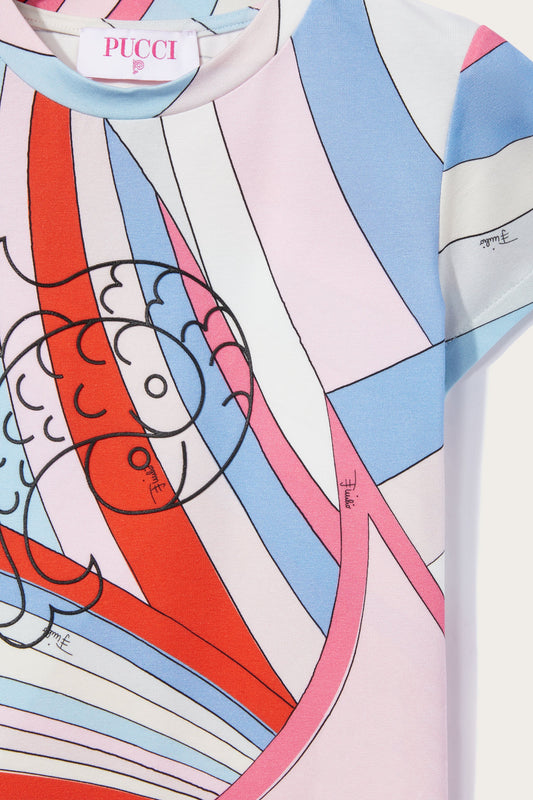 Iride-Print T-Shirt View 3 - Pucci