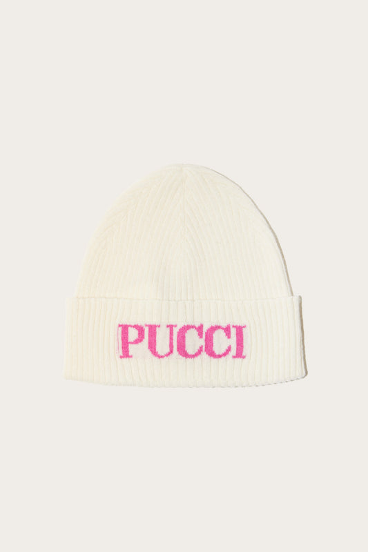 Logo-Intarsia Beanie Hat View 1 - Pucci