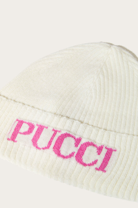 Logo-Intarsia Beanie Hat View 3 - Pucci