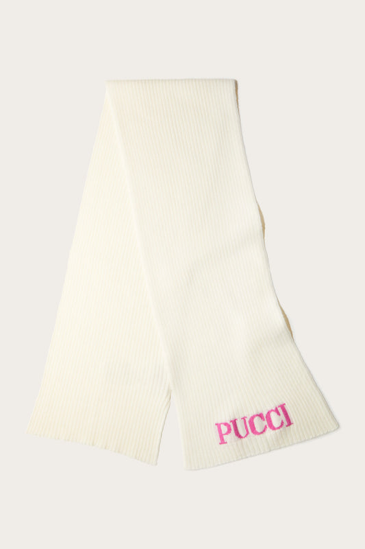 Logo-Intarsia Scarf View 1 - Pucci