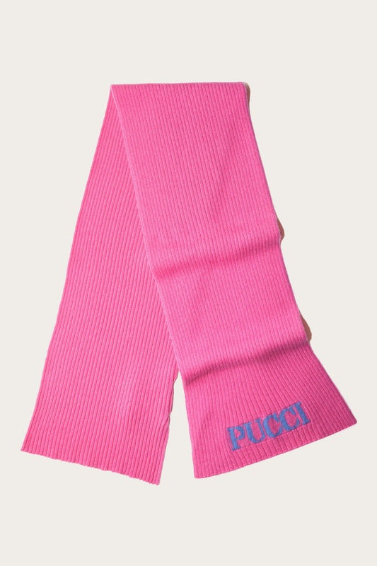 Logo-Intarsia Scarf View 1 - Pucci