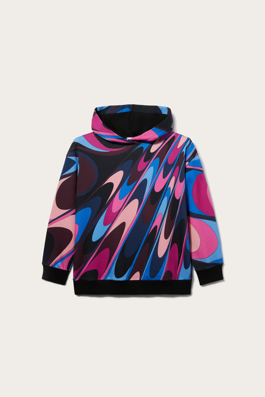 Onde-Print Hoodie View 1 - Pucci
