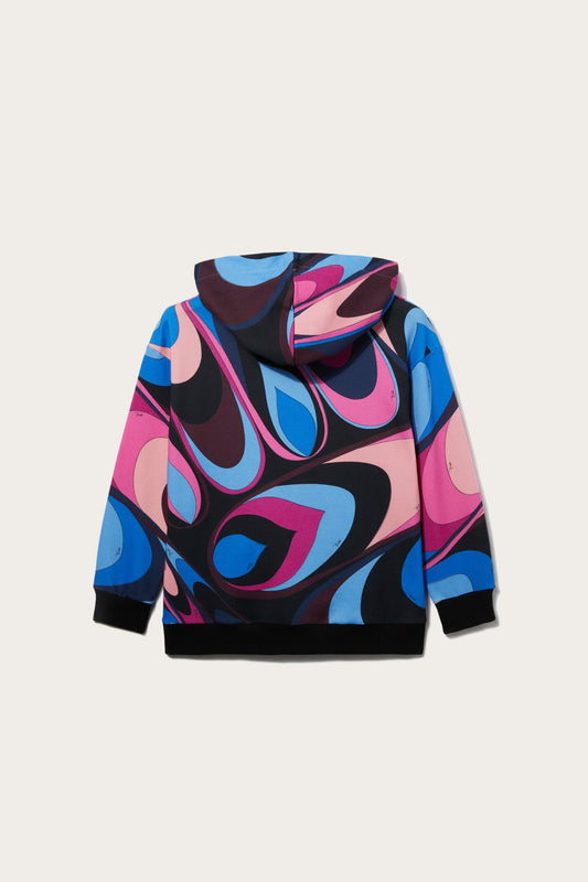 Onde-Print Hoodie View 2 - Pucci