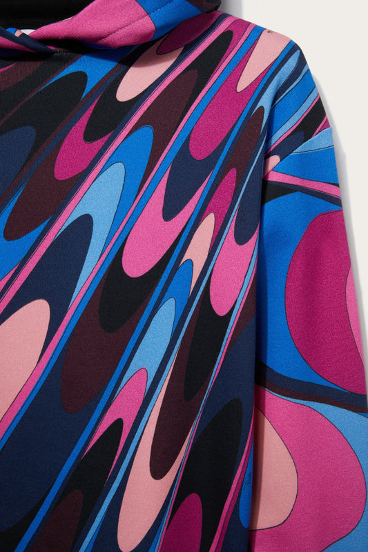 Onde-Print Hoodie View 3 - Pucci