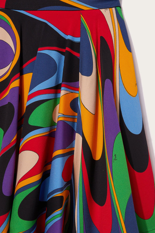 Onde-Print Skirt View 3 - Pucci