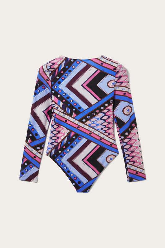 Vivara-Print Swimsuit View 2 - Pucci