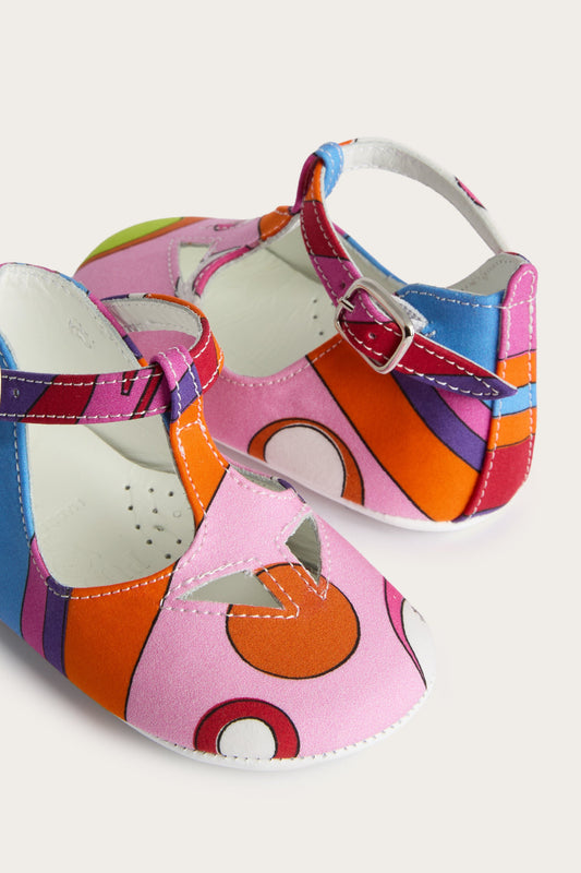 Scarpette Ballerina in Stampa Fontane