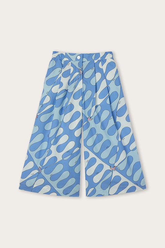 Pantaloni Svasati in Stampa Leocorno