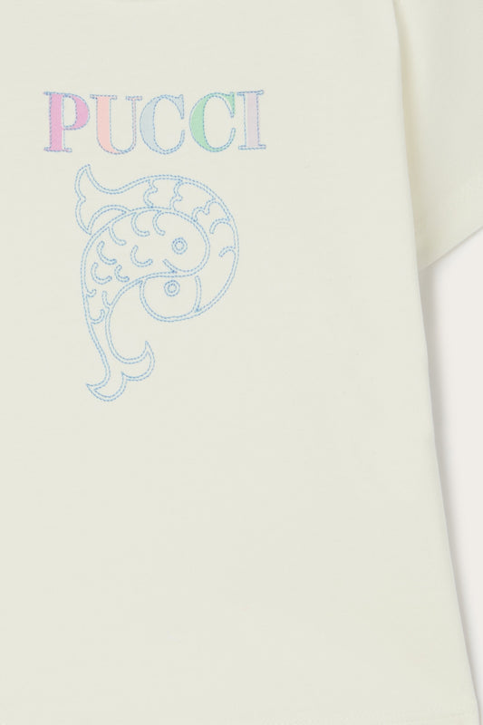 T-shirt con Logo Pucci