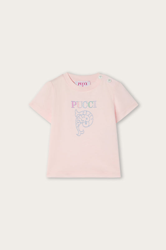 T-shirt con Logo Pucci