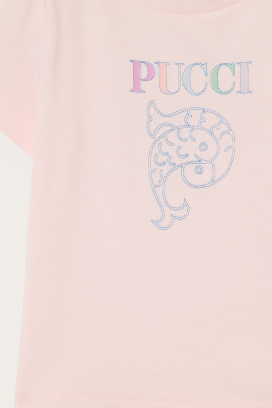T-shirt con Logo Pucci