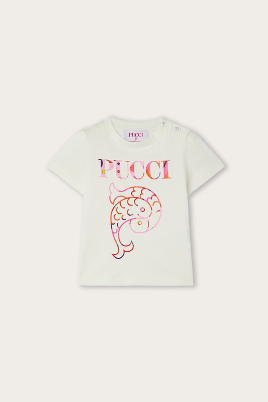T-shirt con Logo Pucci