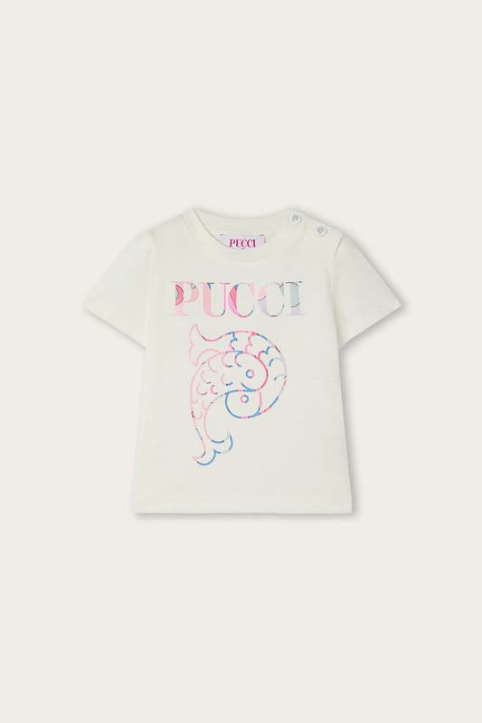 T-shirt con Logo Pucci