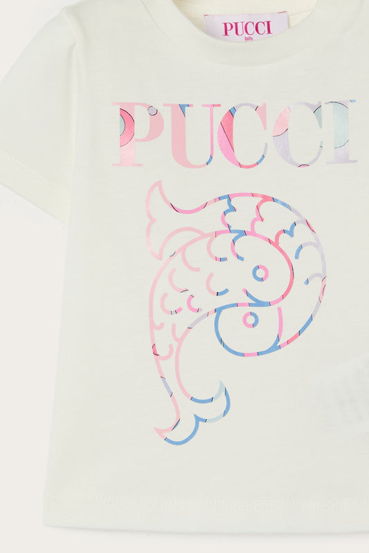 T-shirt con Logo Pucci