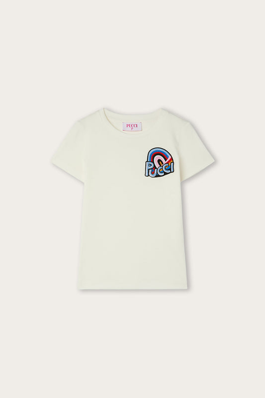 T-shirt con Patch Logo Pucci