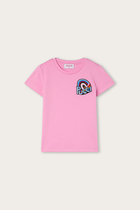 T-shirt con Patch Logo Pucci
