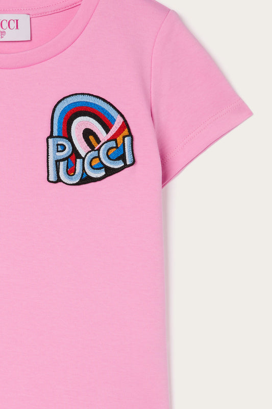 T-shirt con Patch Logo Pucci