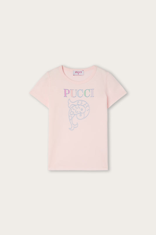 T-shirt con Logo Pucci