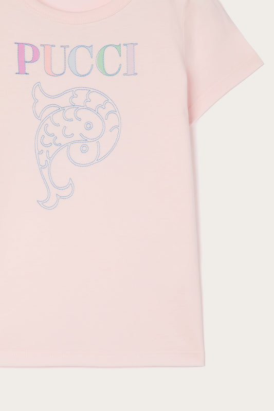 T-shirt con Logo Pucci