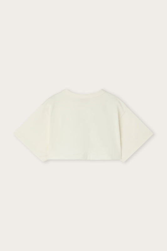 T-shirt Cropped con Logo Pucci