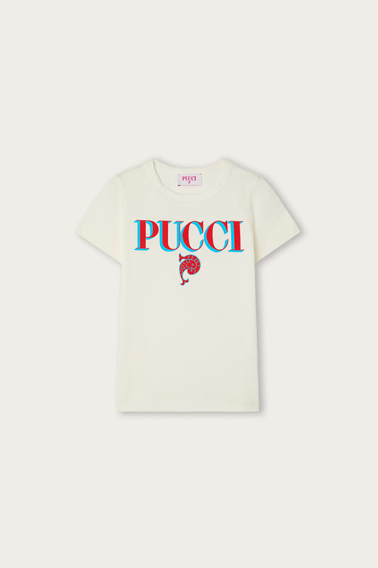 T-shirt con Logo Pucci