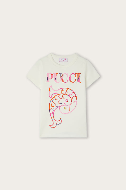 T-shirt con Macro Logo Pucci