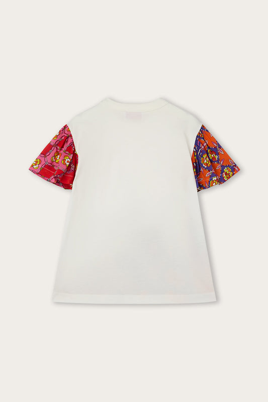 T-shirt con Dettagli Stampati