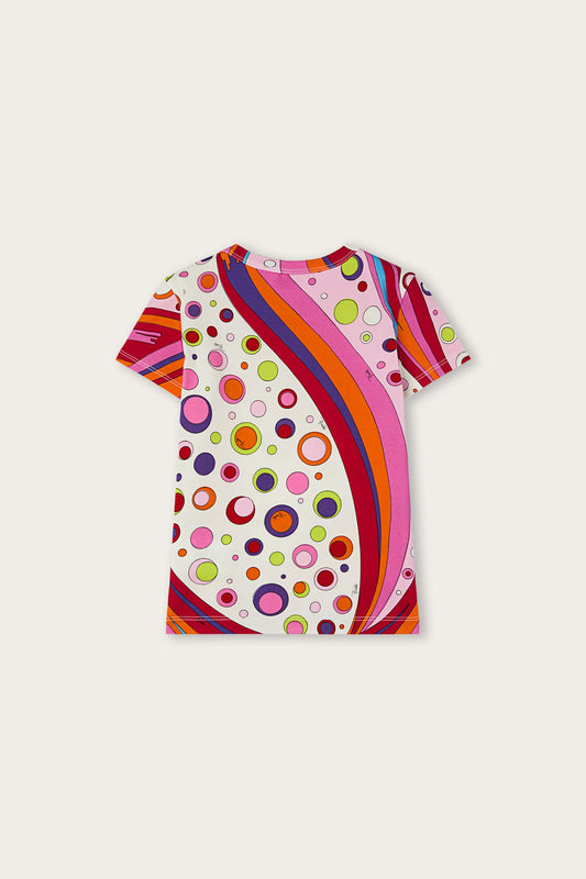 T-shirt in Stampa Fontane