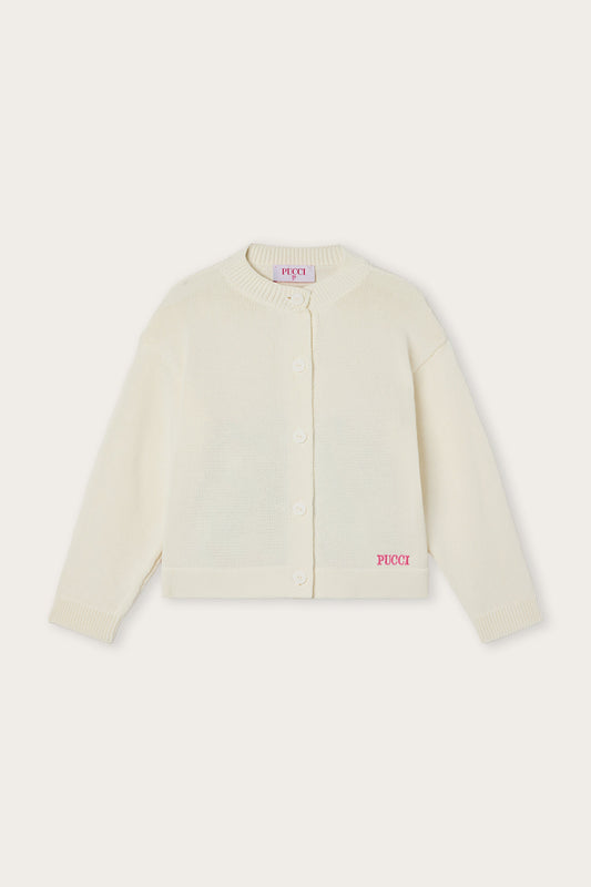 Cardigan con Dettaglio Stampato