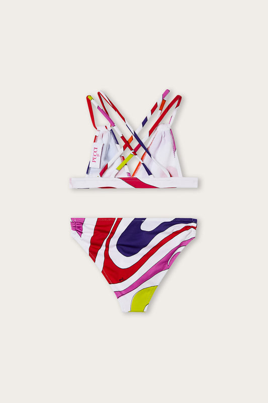 Bikini Triangolo in Stampa Marmo