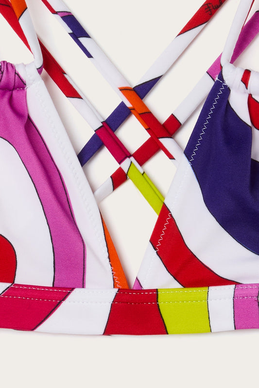 Bikini Triangolo in Stampa Marmo